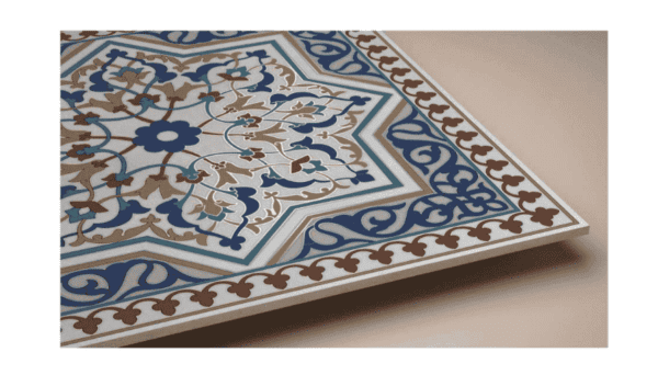 Moroccan Tiles 600x600mm Arabesque Sea Blue - Image 2