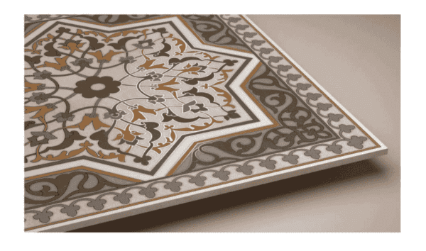 Moroccan Tiles 600x600mm Arabesque Brown - Image 2