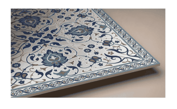 Moroccan Tiles 600x600mm Mystic Bloom Mint Blue - Image 2