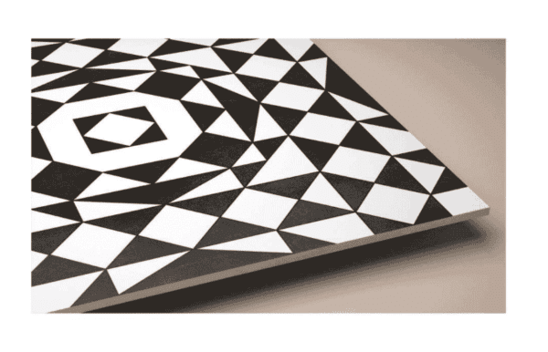 Moroccan Tiles 600x600mm Monochrome Checkerboard - Image 2