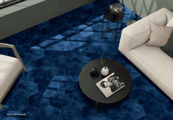 Hexagon tiles white