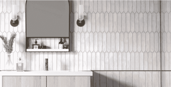 Ceramic Glossy Subway Tiles for Walls 25x250MM Blanco Picket - Image 2