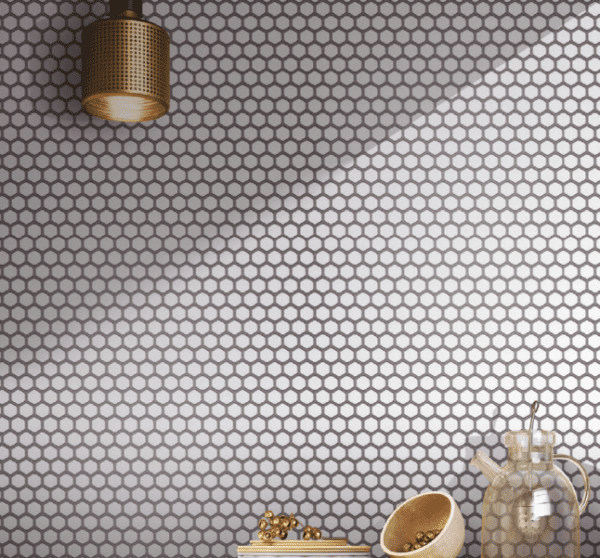 Hexagon Mosaic Tiles for Wall 255x295mm - Image 3
