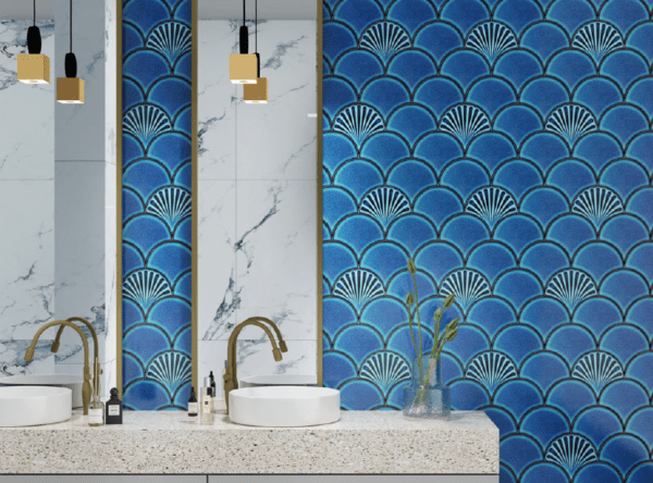 Fish Scale Mosaic Tiles for Wall 133x150mm at Affordable Prices - Image 3