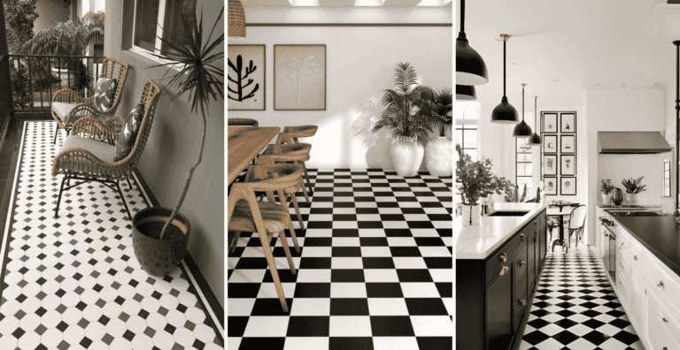 Black and White Tiles for Floors and Walls