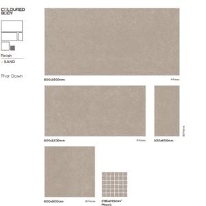 Dawn 2x4 Tiles for Floor and Wall | Thar Collection