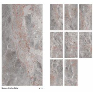 Saran Collin Gris 2x4mm Tiles for Floor and Wall