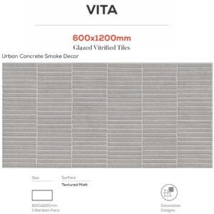 Urban Concrete Sand Decor 600x1200mm Tiles