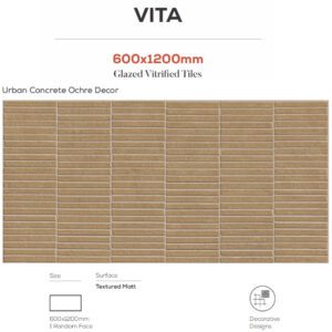 Urban Concrete Green Mist Decor 600x1200mm Tiles
