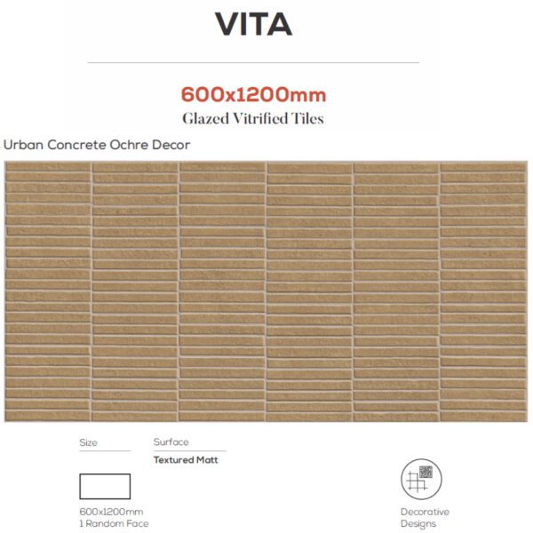 Urban Concrete Green Mist Decor 600x1200mm Tiles