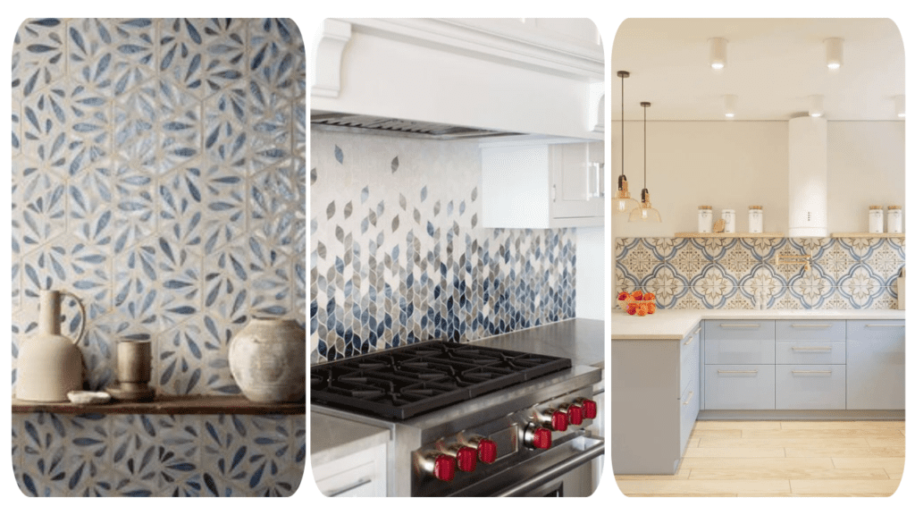 Blue and Beige tiles