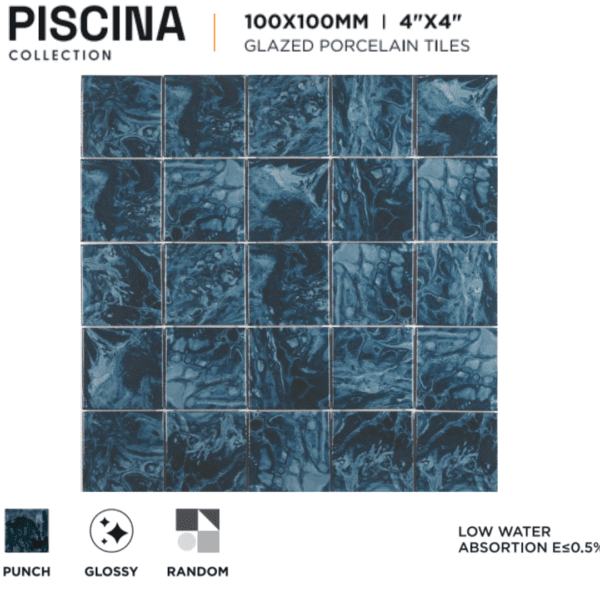 100x100mm Swimming Pool Tiles