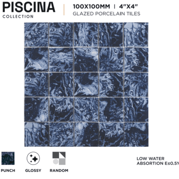 100x100mm Swimming Pool Tiles