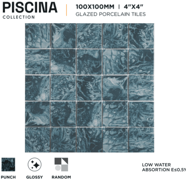 100x100mm Swimming Pool Tiles