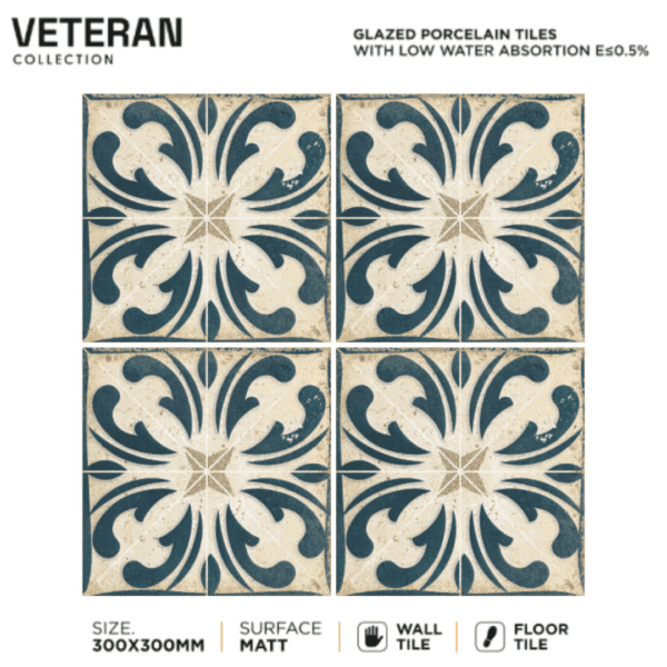 300x300mm Moroccan Tiles