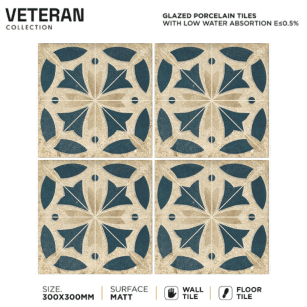 300x300mm Moroccan Tiles
