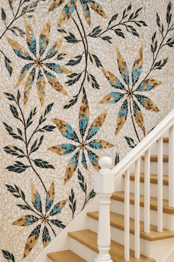 hand cut mosaic tiles