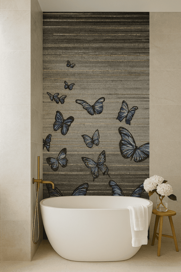 hand cut mosaic tiles
