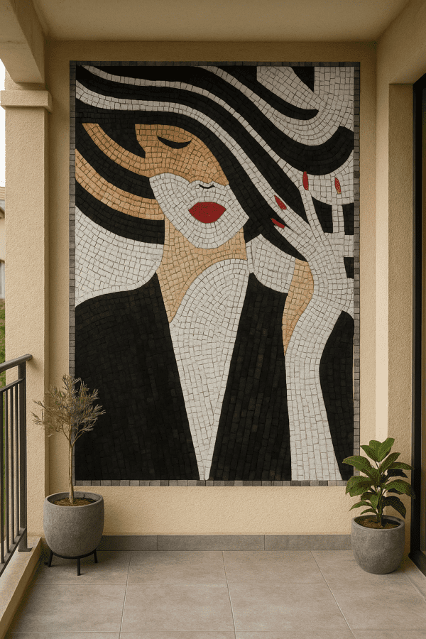 hand cut mosaic tiles