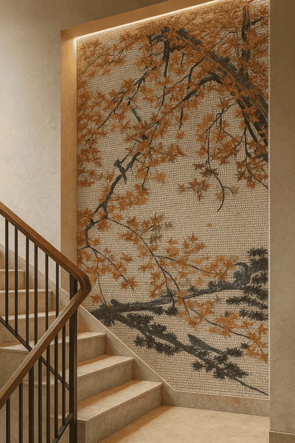 hand cut mosaic tiles