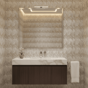 Luxury Living with 75x300mm Fluted Tiles