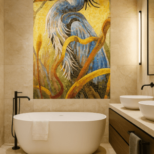 hand cut mosaic tiles