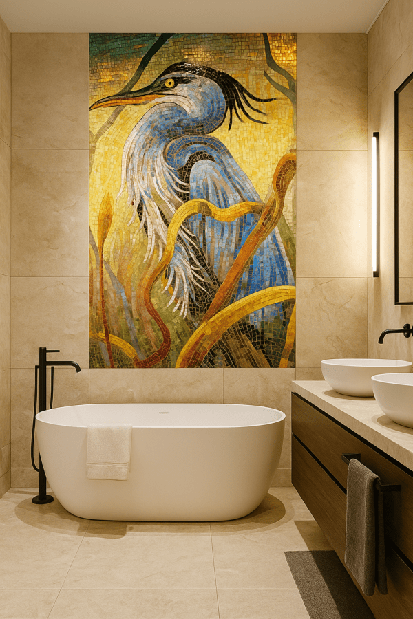 hand cut mosaic tiles