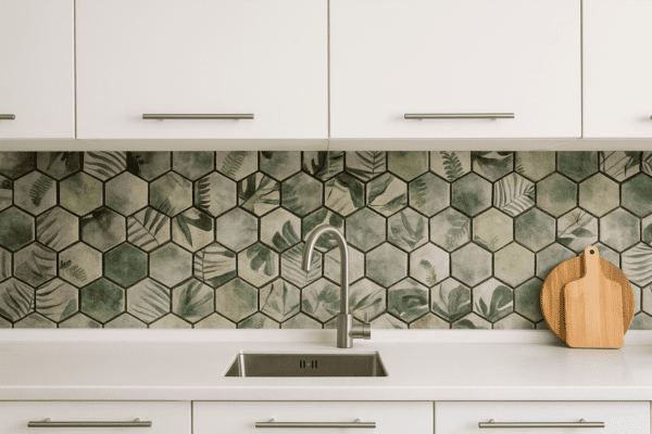 Hexagon 350mmx294mm Mosaic Tiles