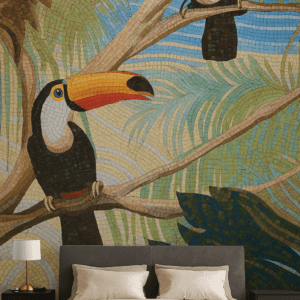 hand cut mosaic tiles