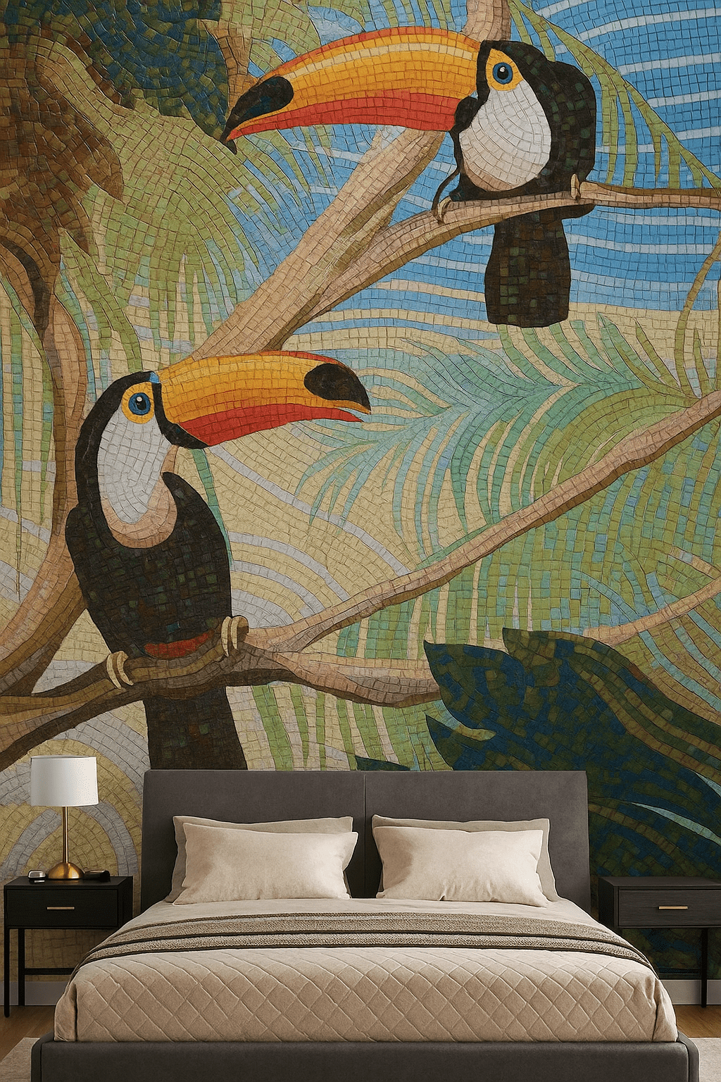 hand cut mosaic tiles