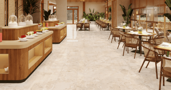 Fracta Breccia Creamy Crust 1200x1800mm Tiles for Floors - Image 2