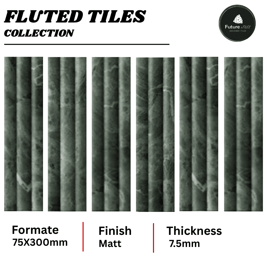 Fluted Tiles 75x300mm