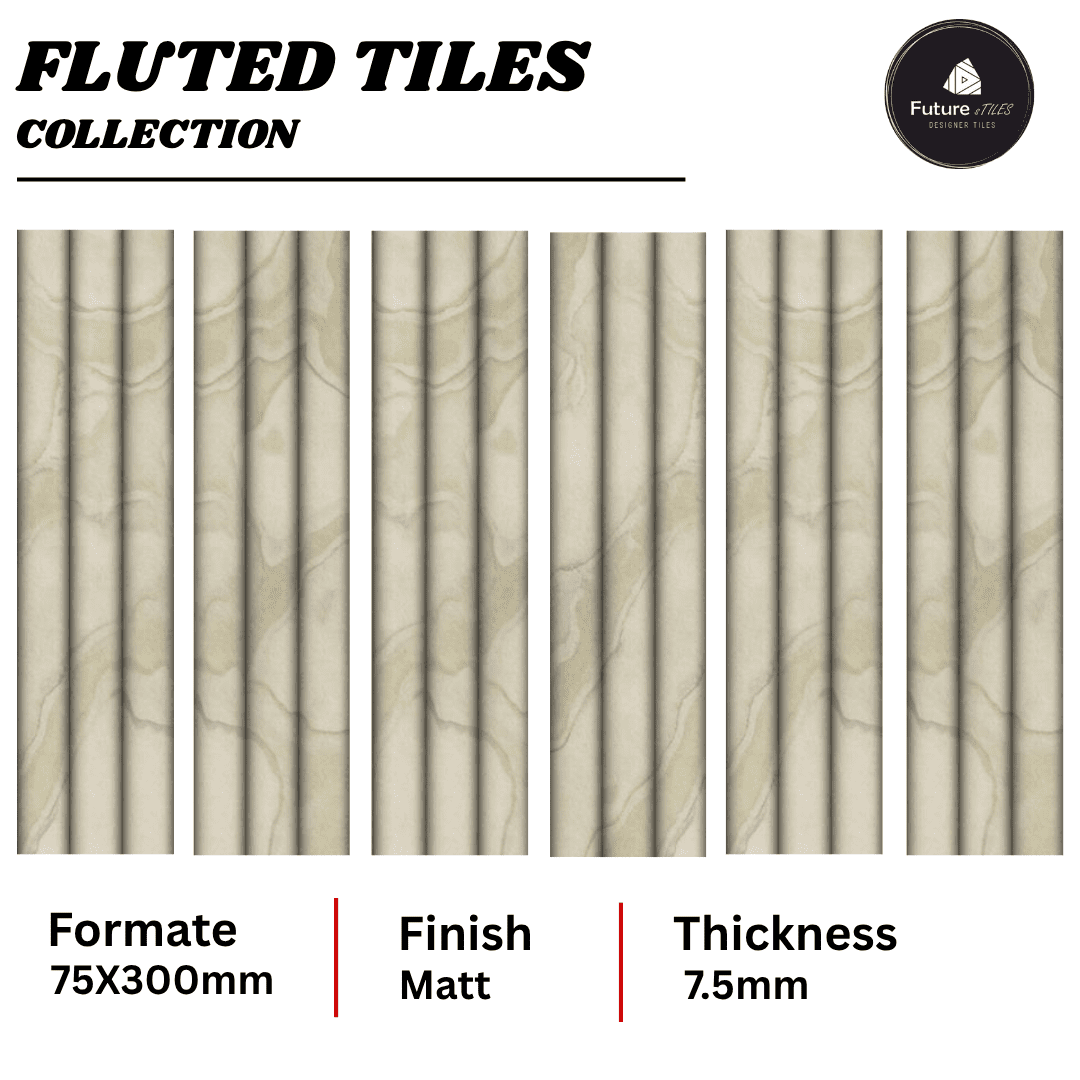 Fluted Tiles 75x300mm