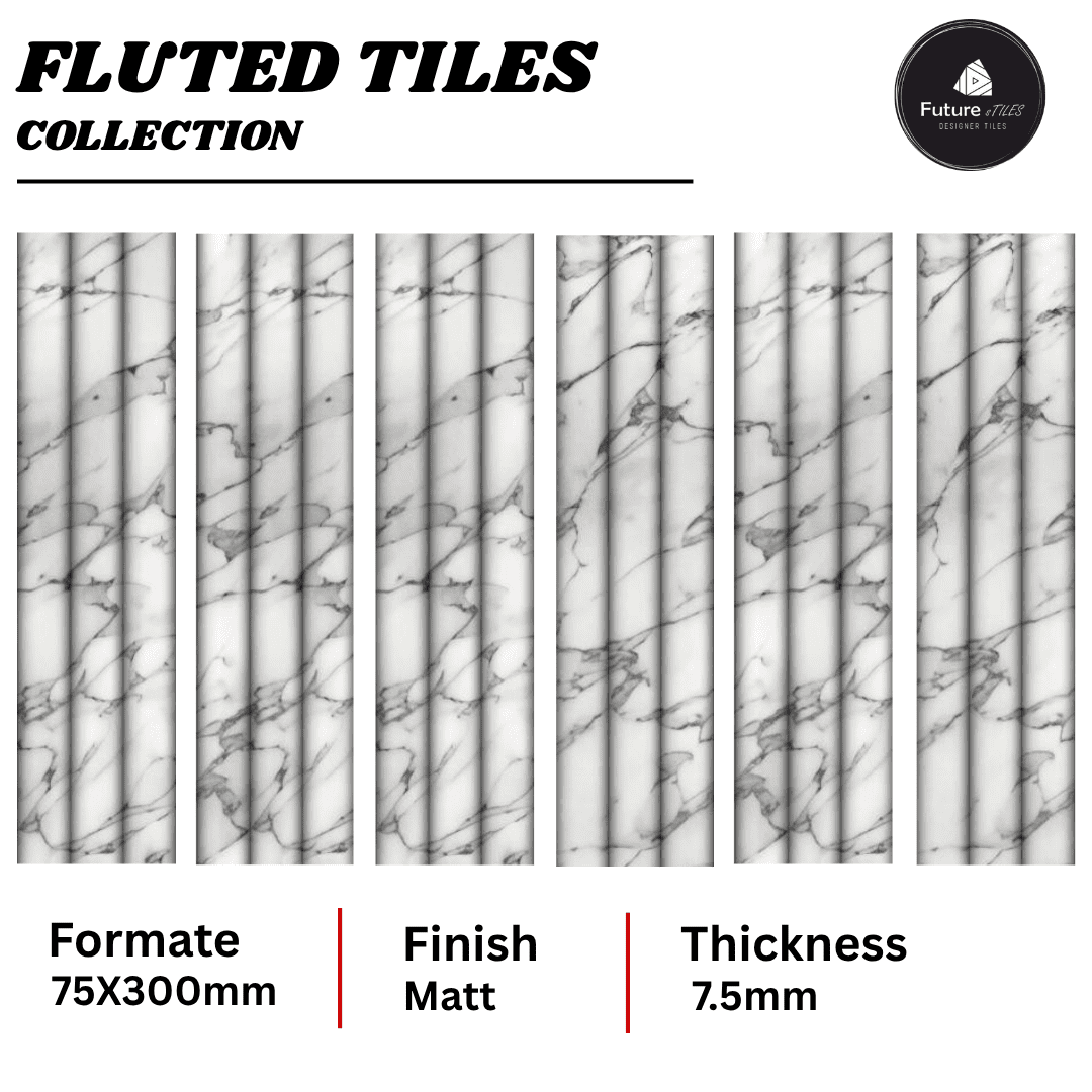 Fluted Tiles 75x300mm