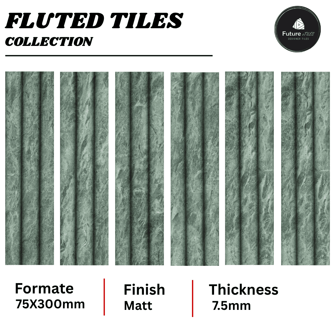 Fluted Tiles 75x300mm