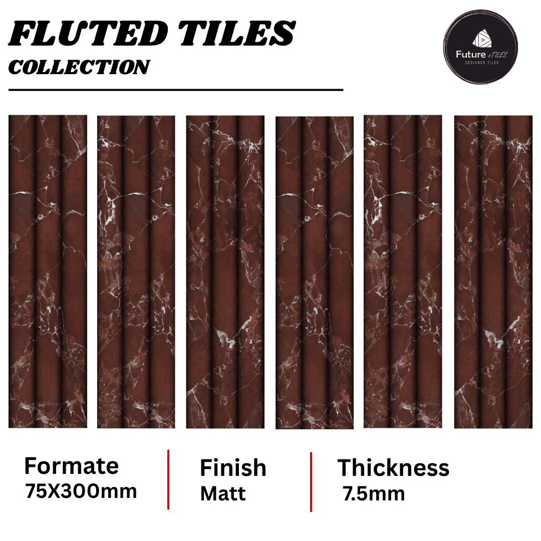 Fluted Tiles 75x300mm