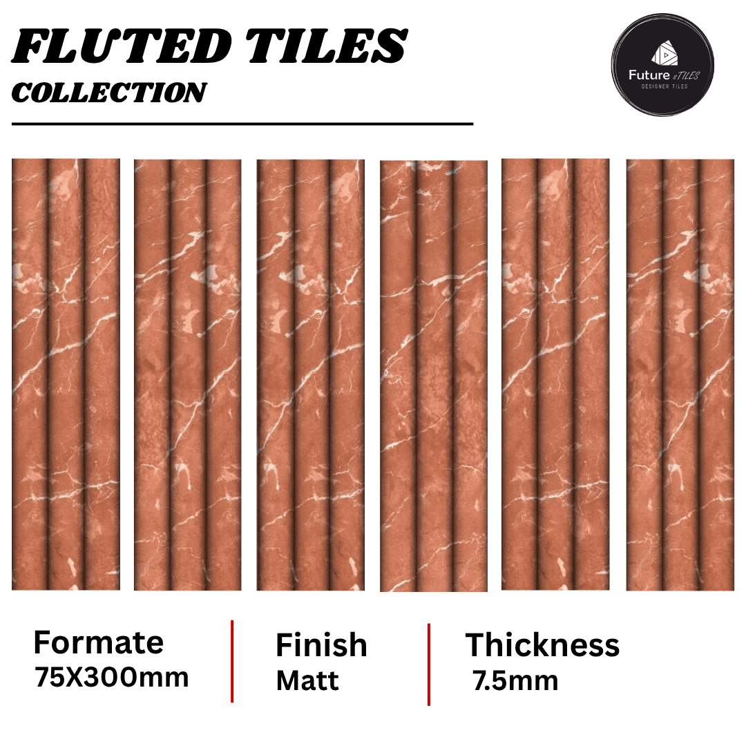 Fluted Tiles 75x300mm