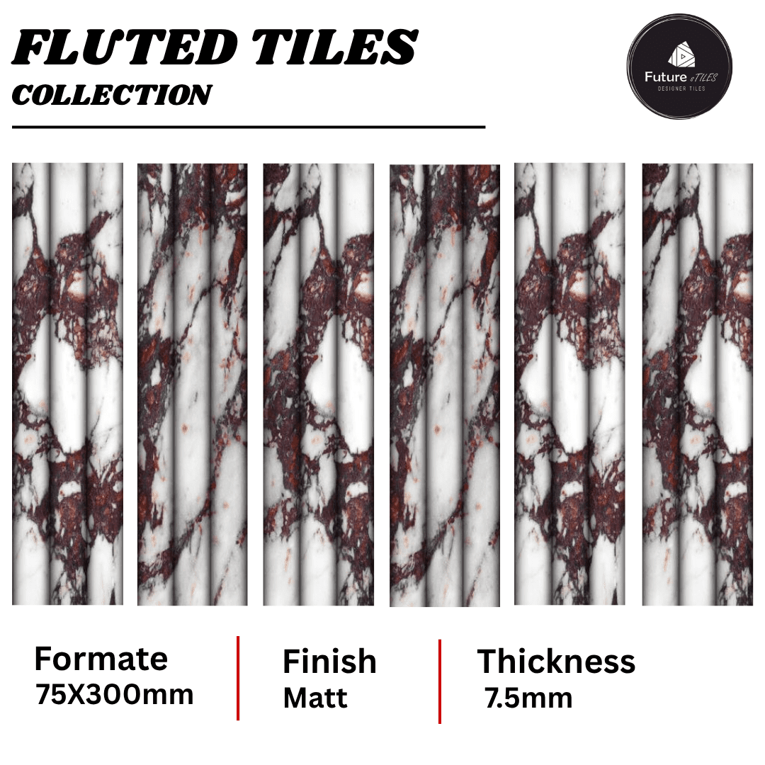 Fluted Tiles 75x300mm