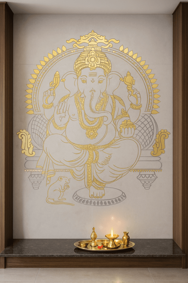 Divine Elegance with Ganesh Wall Highlighter Tiles - Image 2