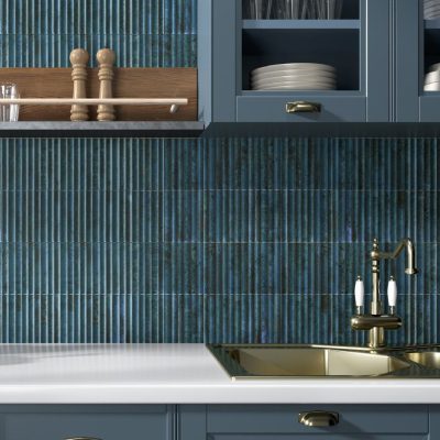 Fluted tiles for kitchen
