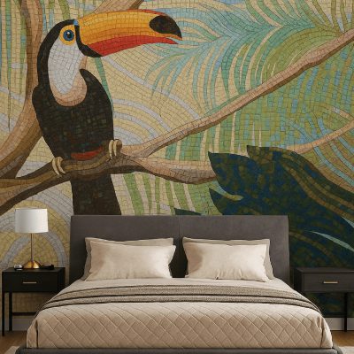 hand-cut tiles for bedroom