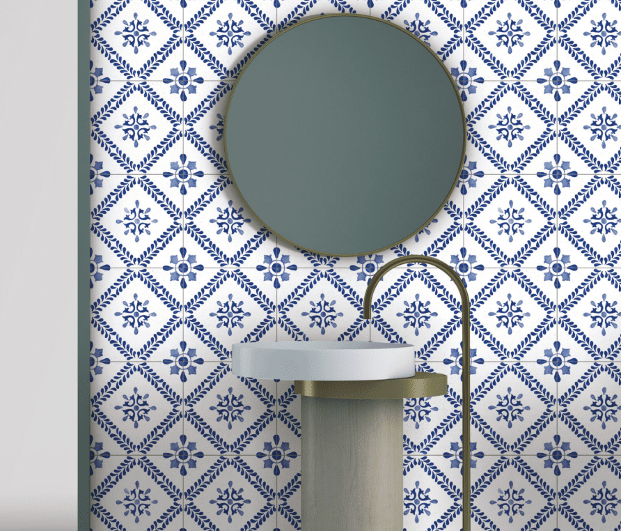 Shilpkar Kyoto 200x200mm Moroccan Tiles – Artful Patterns for Floors and Walls - Image 3