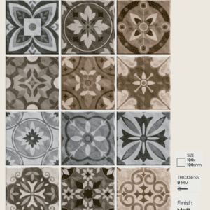 100x100mm Moroccan Tiles