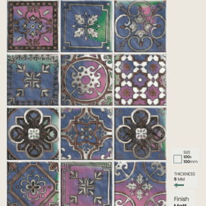 100x100mm Moroccan Tiles