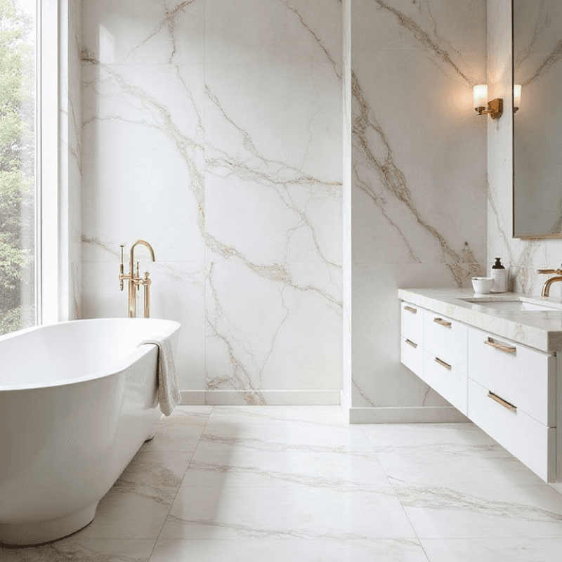 Marble tiles