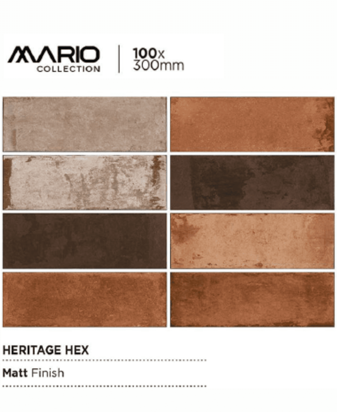 Subway Tiles 100x300mm