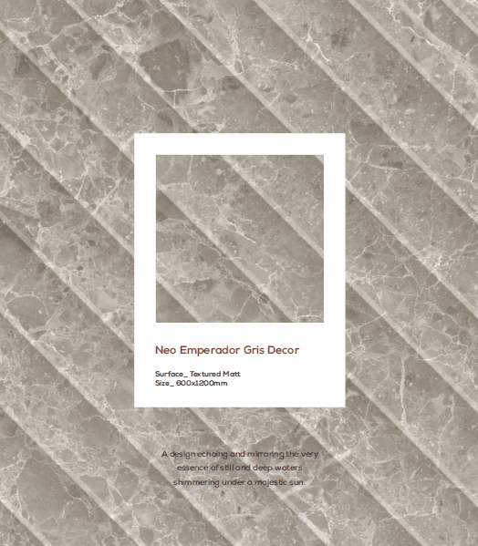 Neo Emperador 2x4 Fluted Tiles for Walls | Gris Decor - Image 3