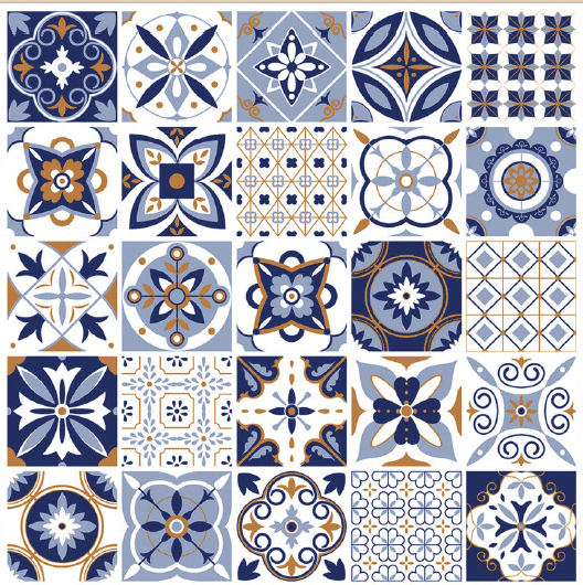 600x600mm Moroccan tiles