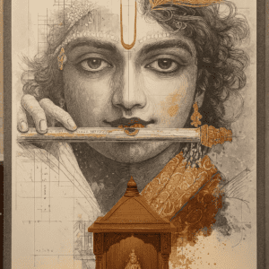 Shri krishna Highlighter Tiles for wall