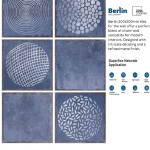 200x200mm tiles for walls